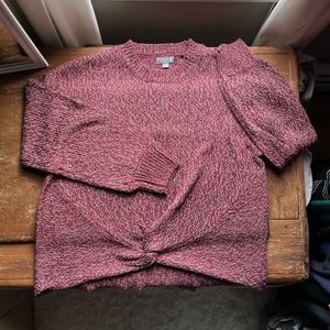 XL sweater w/ knot front